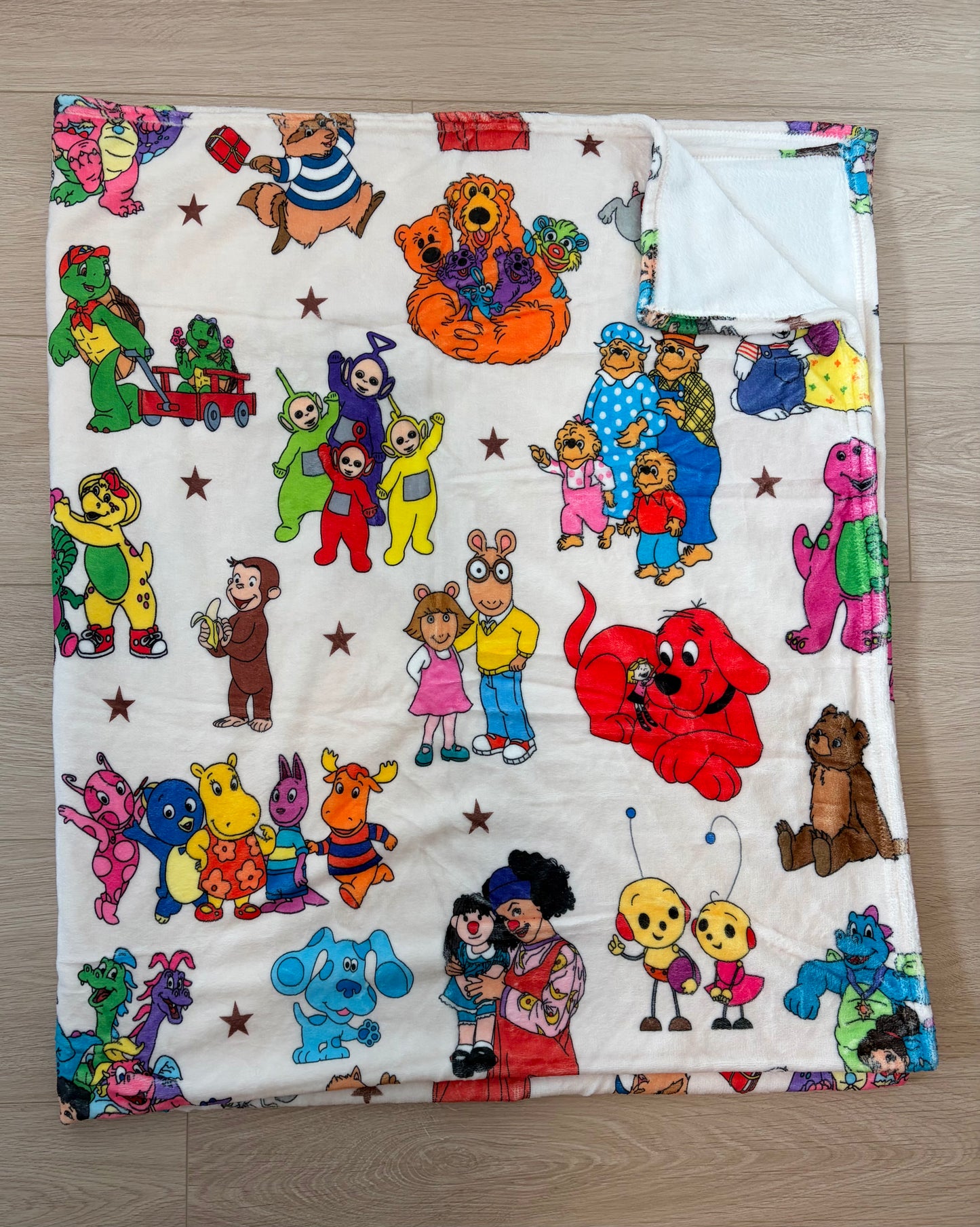 AUG PREORDER - Saturday Morning Classics 50x60 Minky Blanket