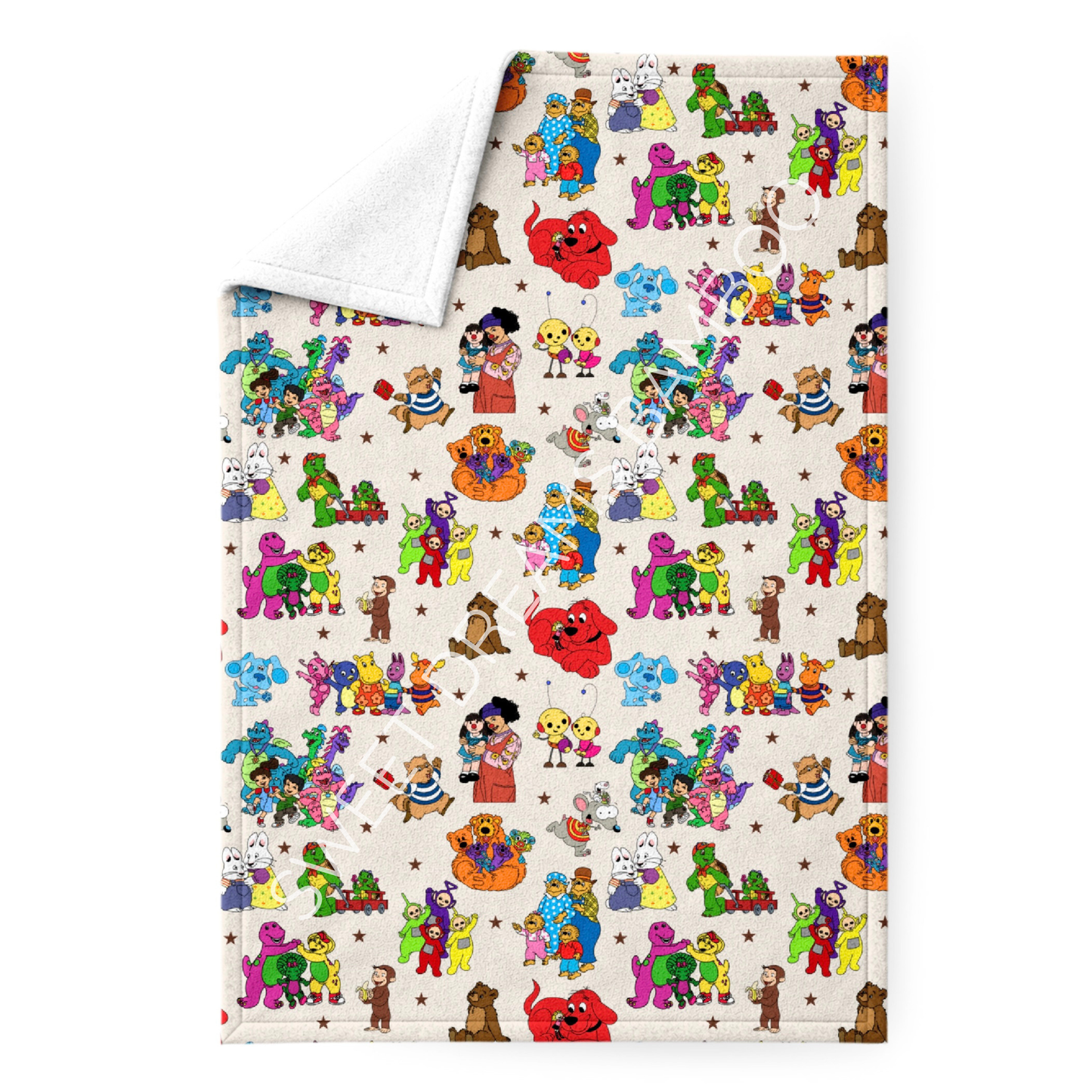 Saturday Morning Classics 50x60 Minky Blanket