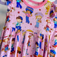 Berry Friends Twirl Dress
