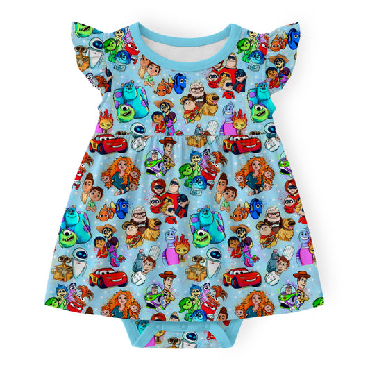 Animated Adventures Bodysuit Twirl Dress