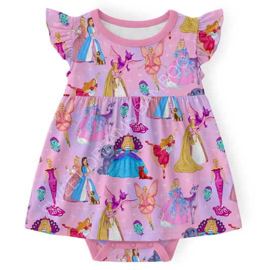 Enchanted Princess Bodysuit Twirl Dress