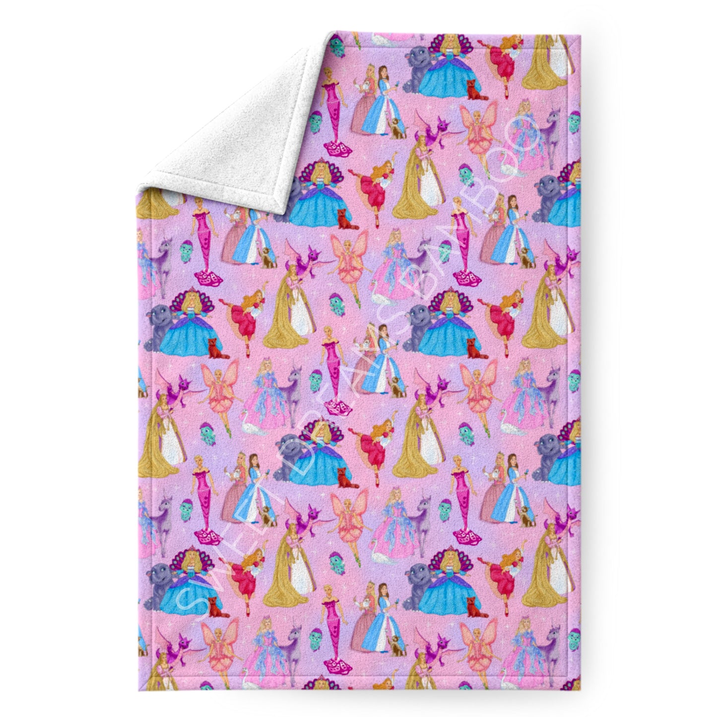 Enchanted Princess 50x60 Minky Blanket