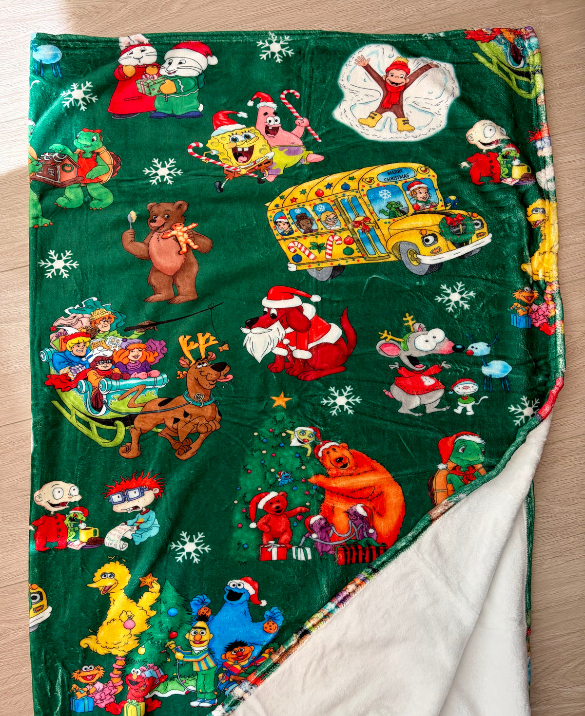 North Pole Nostalgia 50x60 Minky Blanket