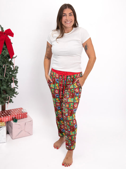 Very Merry Patchwork Adult Joggers