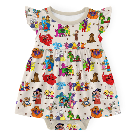 Saturday Morning Classics Bodysuit Twirl Dress