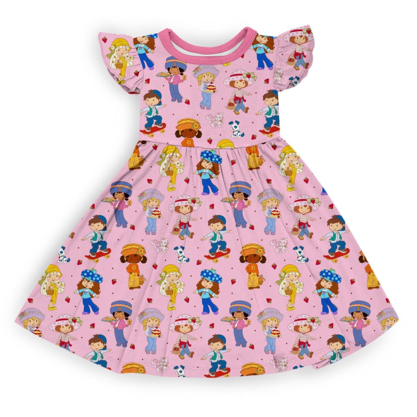 Berry Friends Twirl Dress