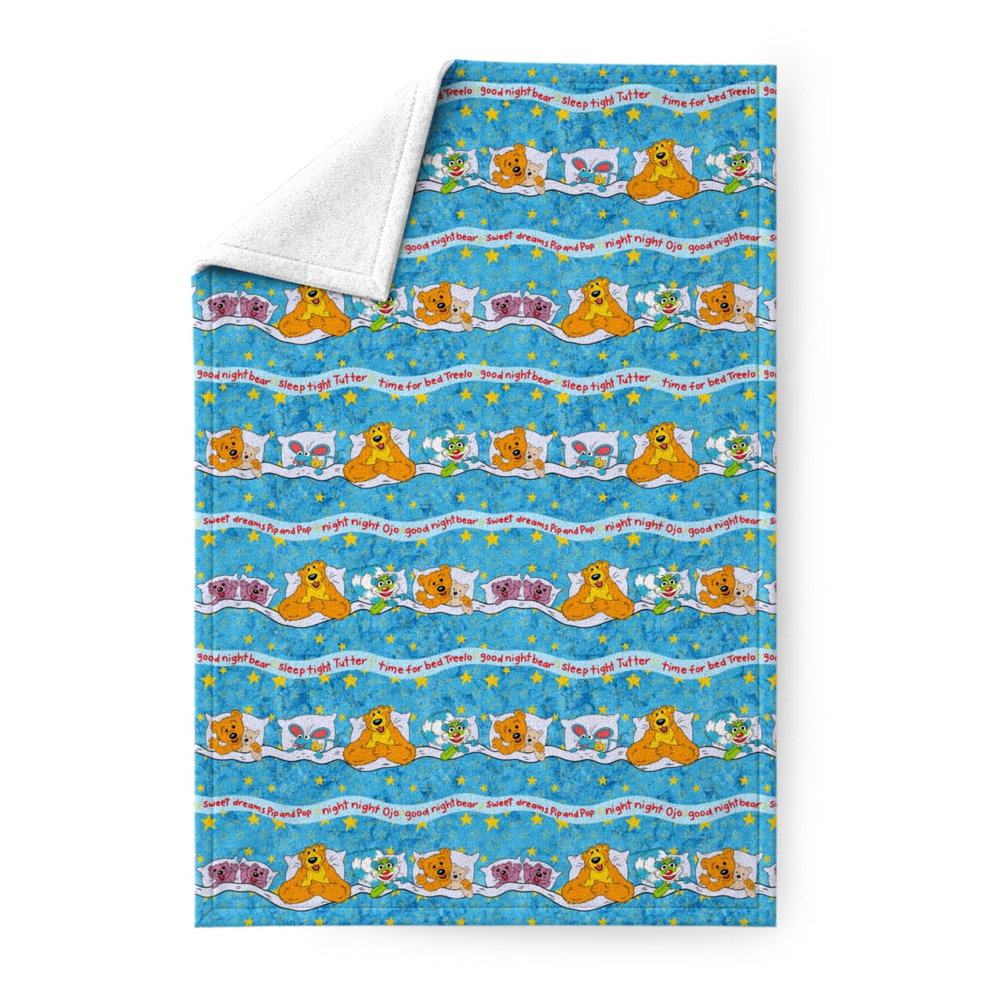 Goodnight Bear 50x60 Minky Blanket