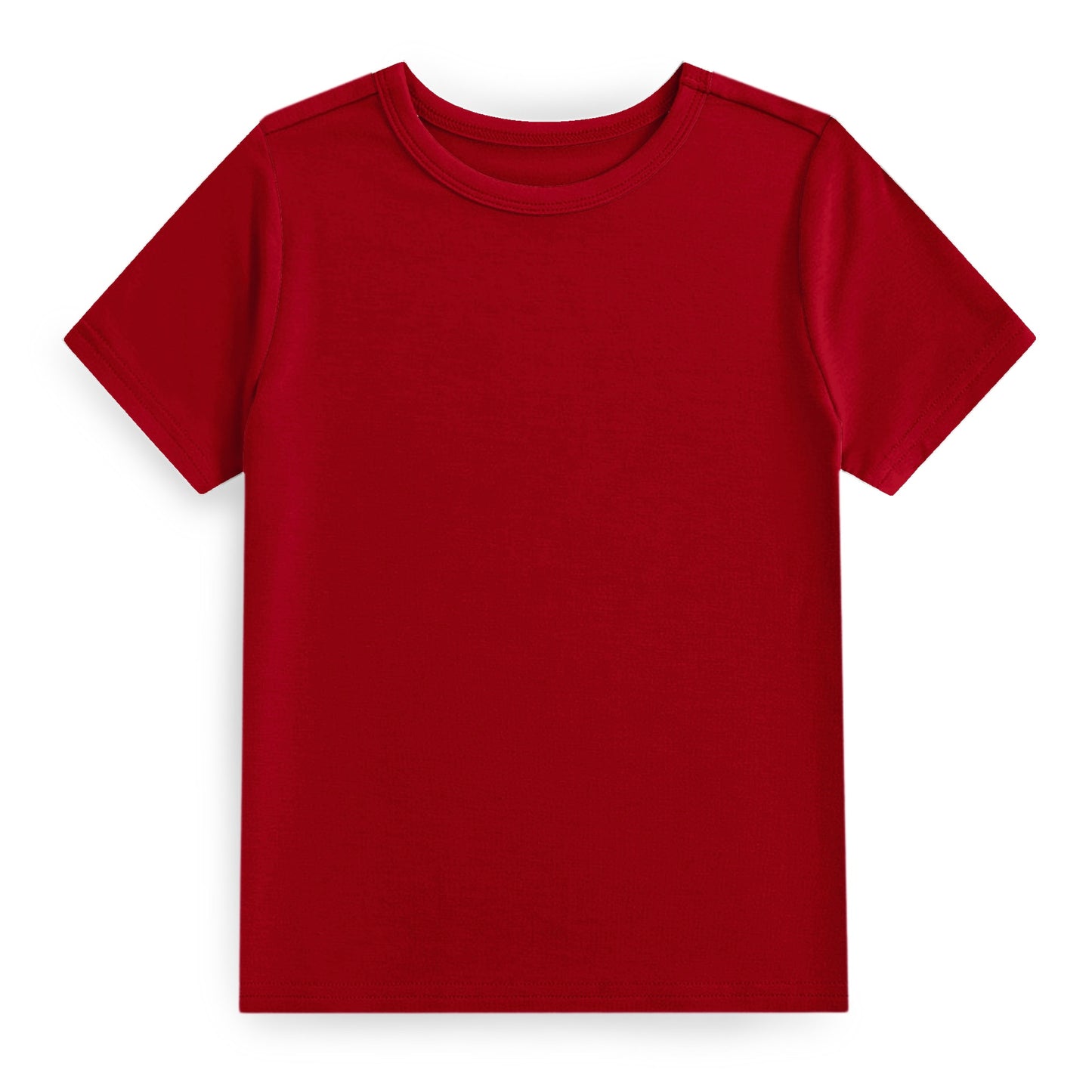 Solid Red Adult Bamboo Tee (OCT PREORDER)