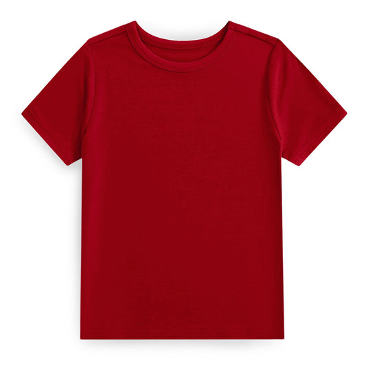 Solid Red Adult Bamboo Tee (OCT PREORDER)