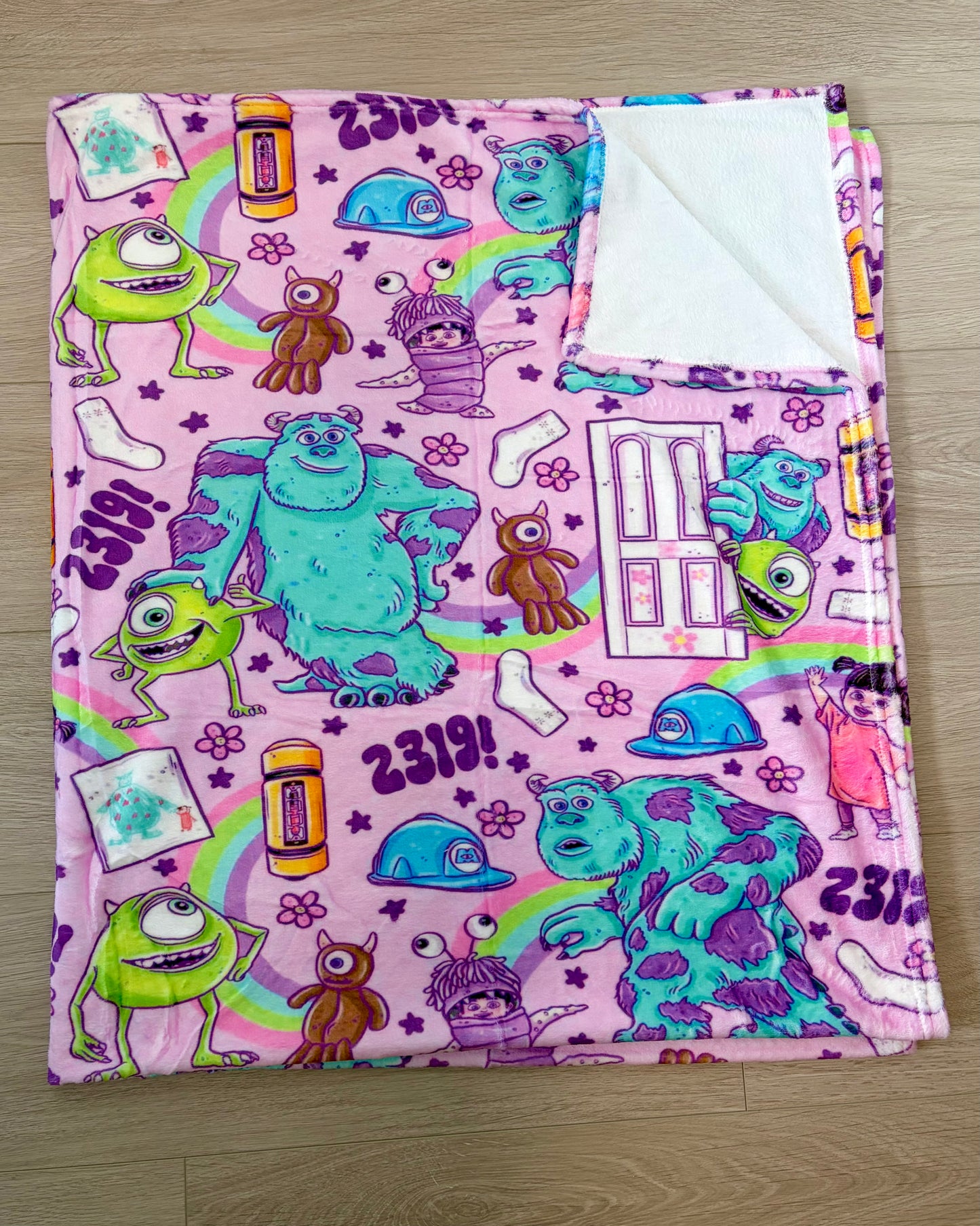 Scary Feet 50x60 Minky Blanket