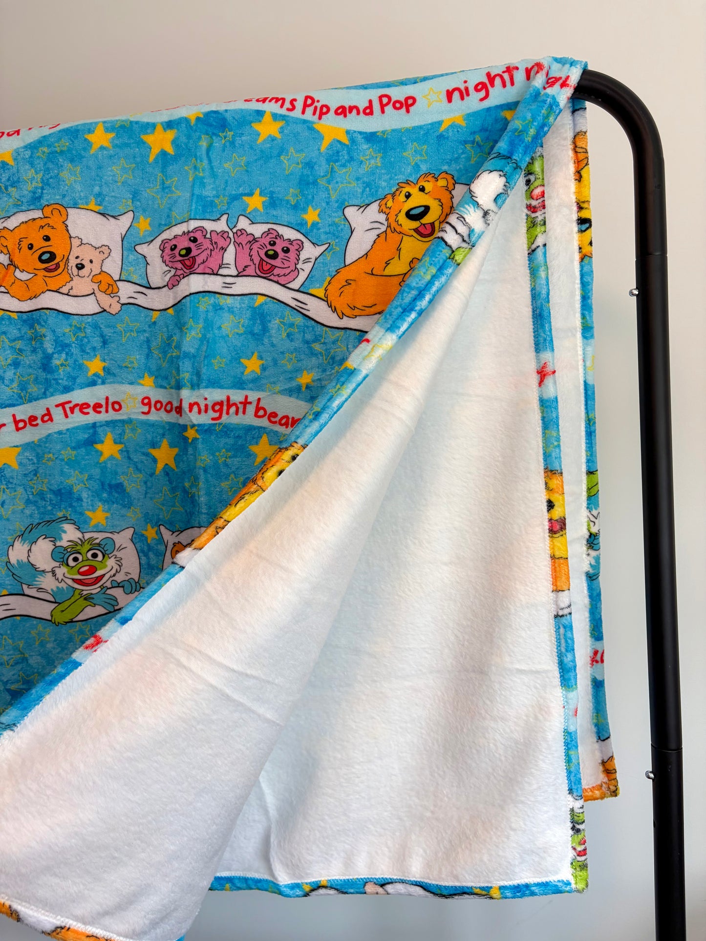 AUG PREORDER Goodnight Bear 50x60 Minky Blanket