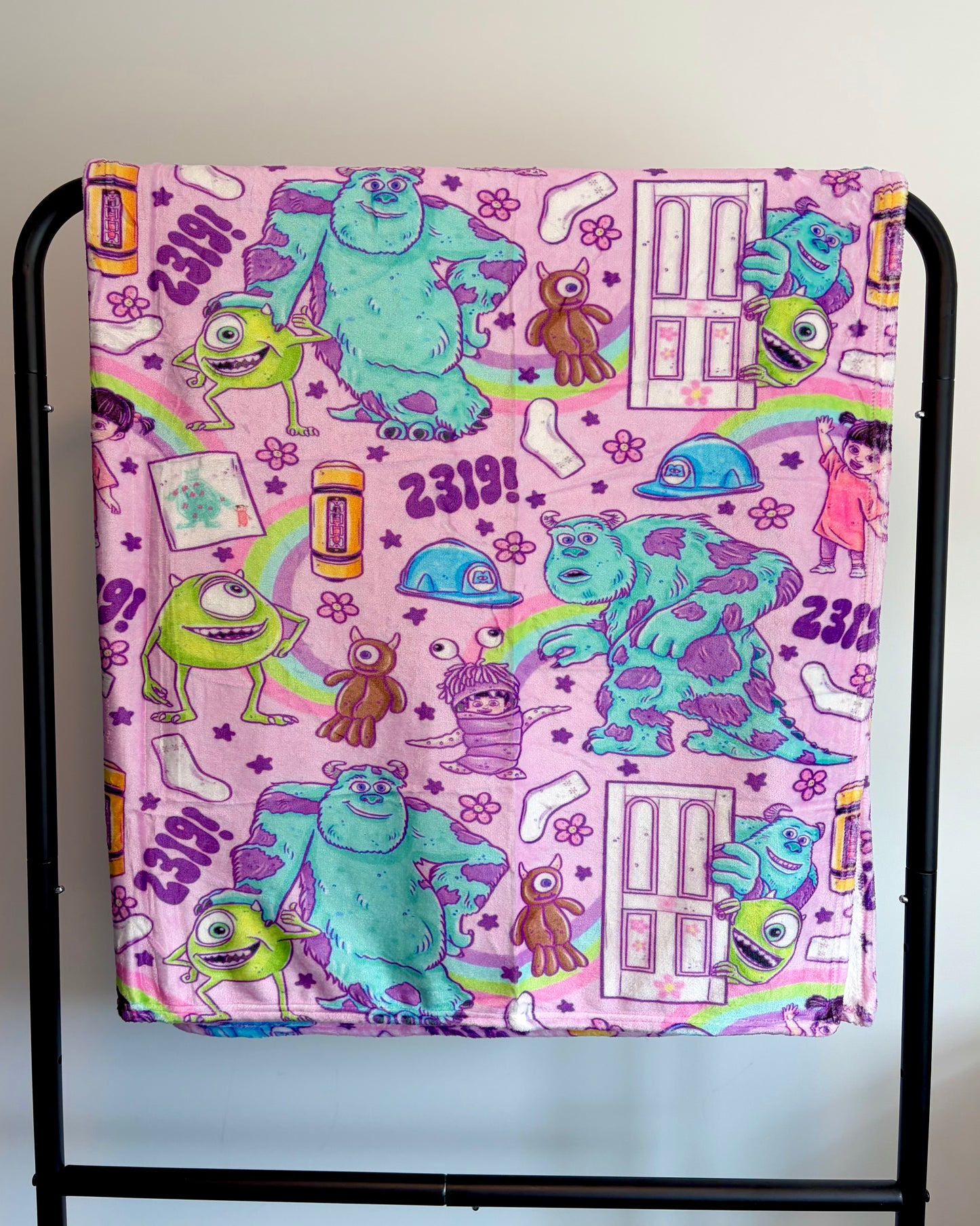 Scary Feet 50x60 Minky Blanket