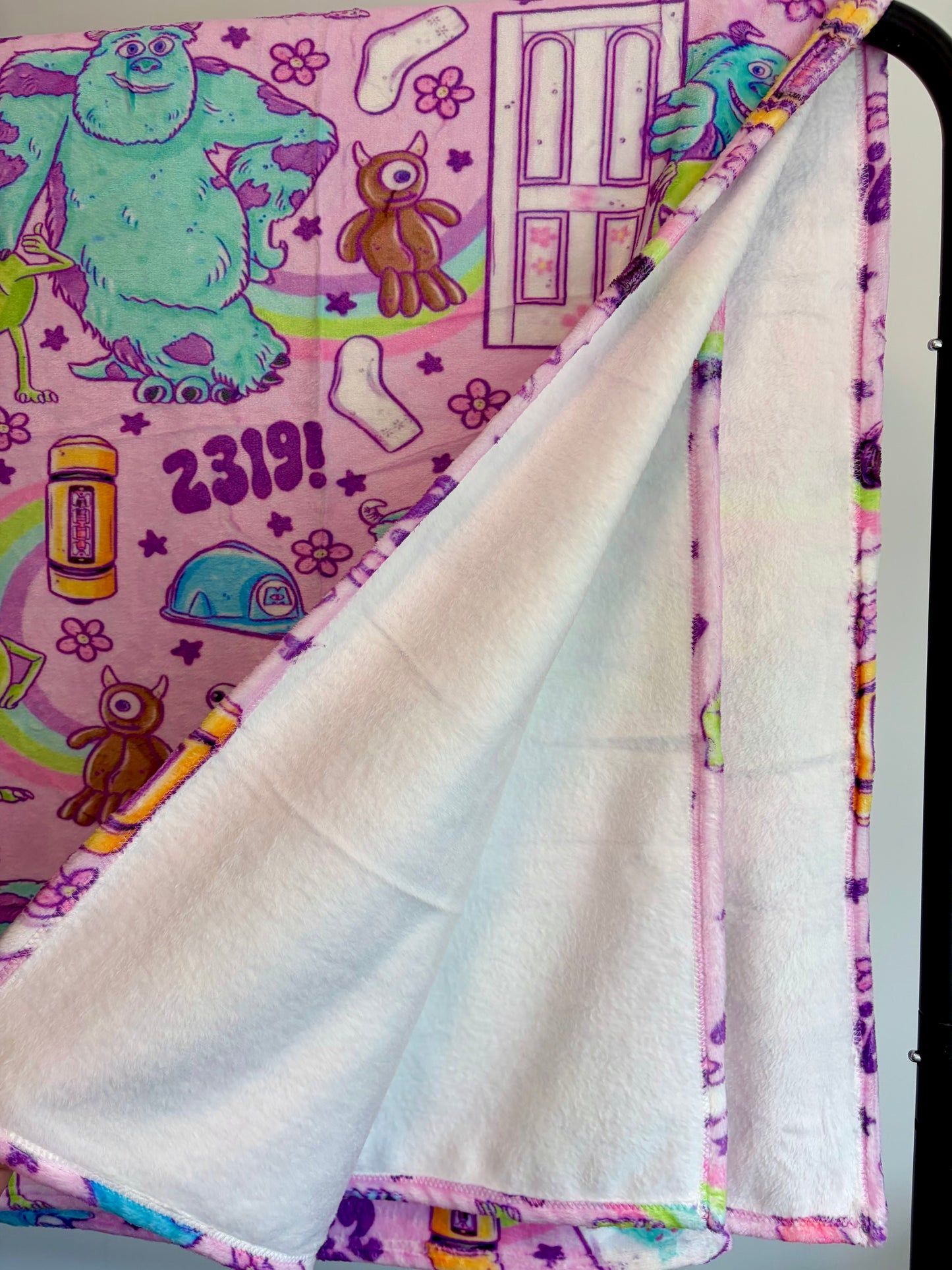 Scary Feet 50x60 Minky Blanket
