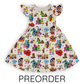 AUG PREORDER - Saturday Morning Classics Twirl Dress