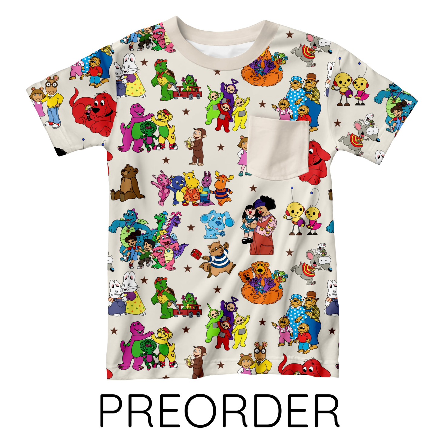 AUG PREORDER - Saturday Morning Classics Pocket Tee