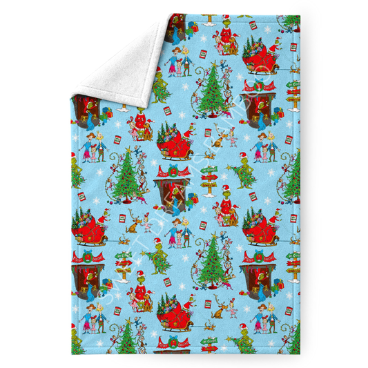 Holiday Humbug 50x60 Minky  (OCT PREORDER)