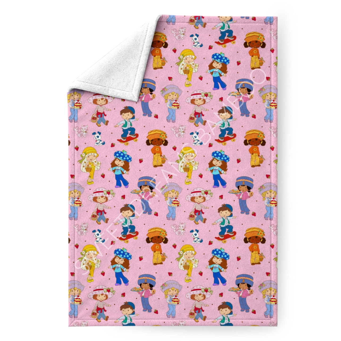 Berry Friends 50x60 Minky Blanket