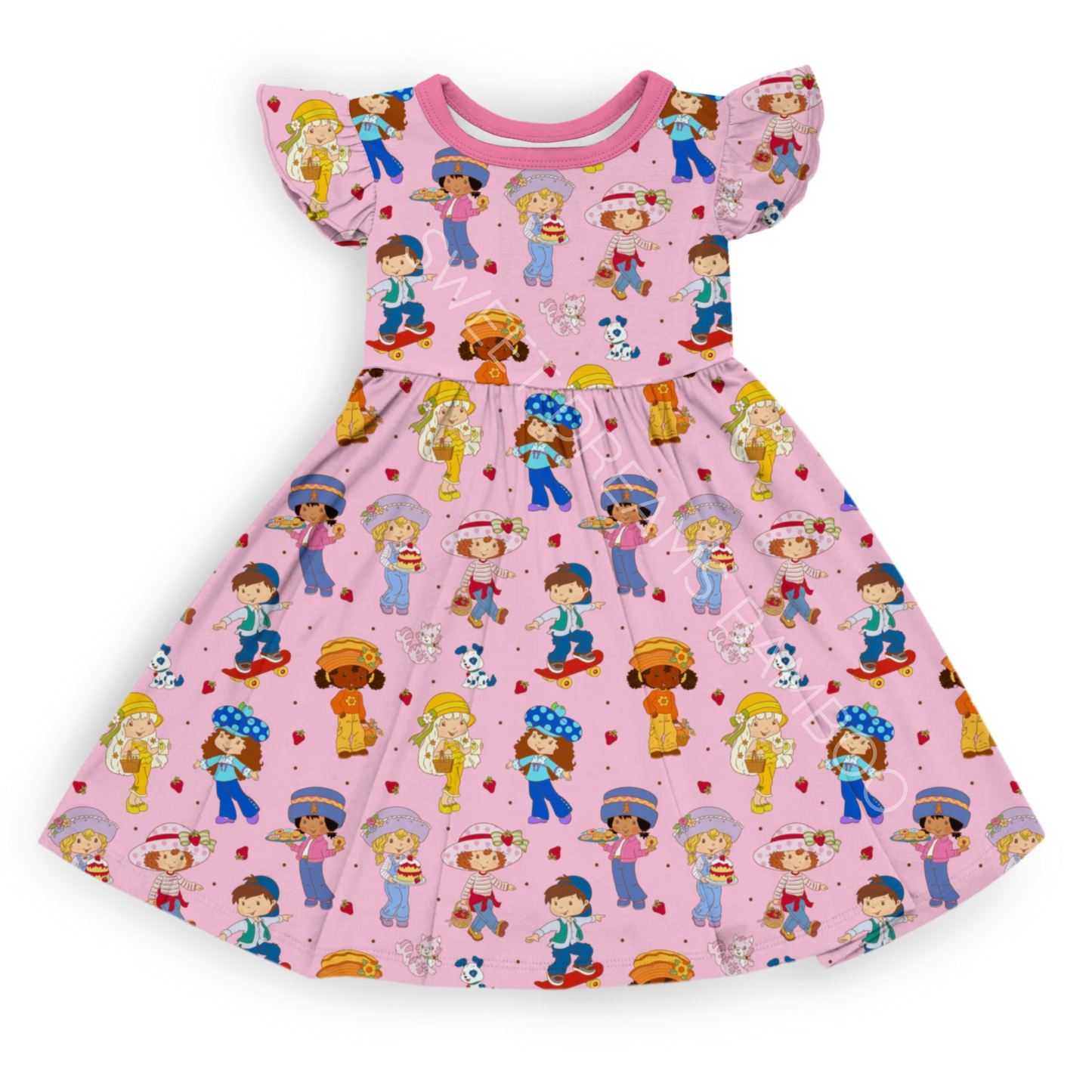Berry Friends Twirl Dress